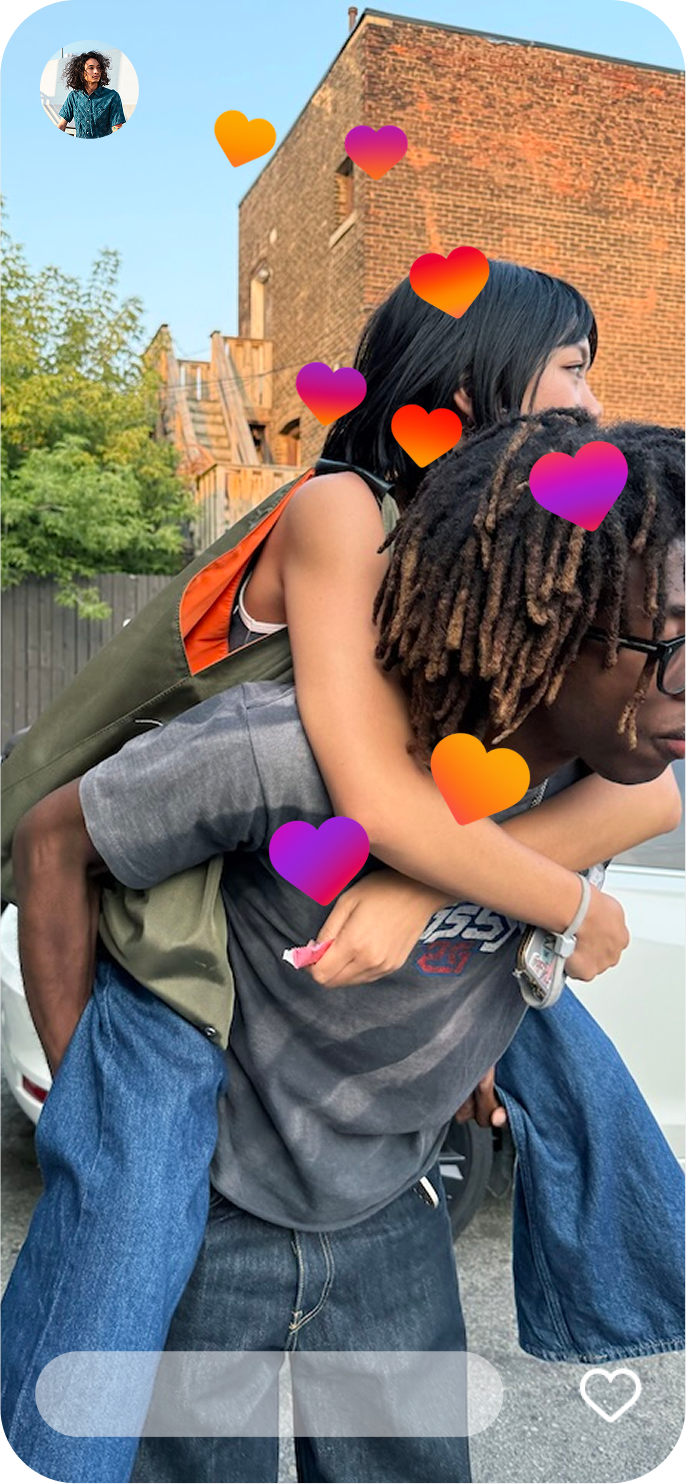 Instagram Plus Super Hearts et réactions expressives pour les Stories