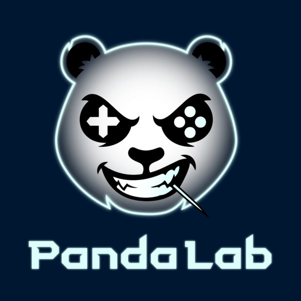 Panda Lab Logo Neon Version 600x600